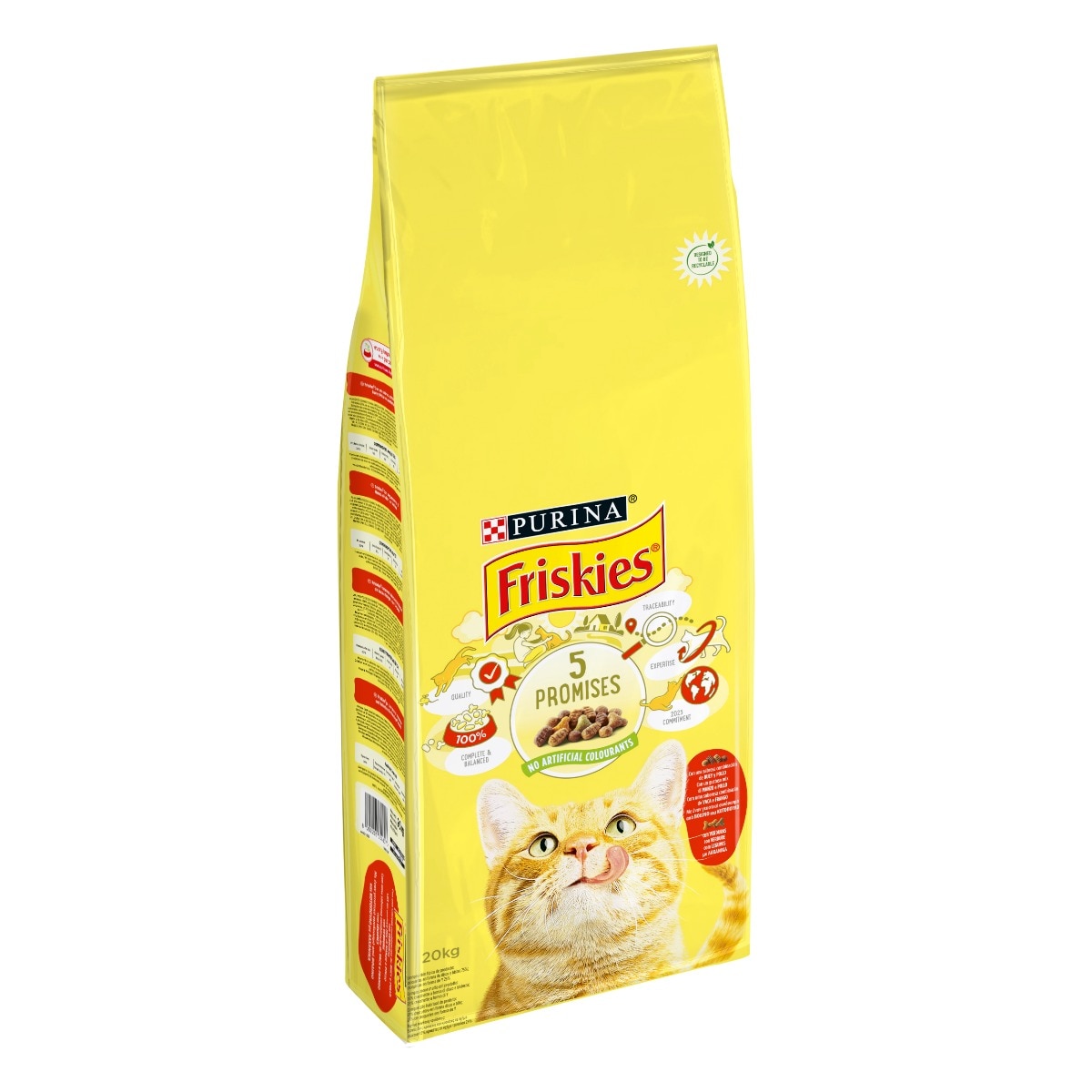 FRISKIES® Gatto Crocchette Adult con un gustoso mix di Manzo e Pollo e con Verdure