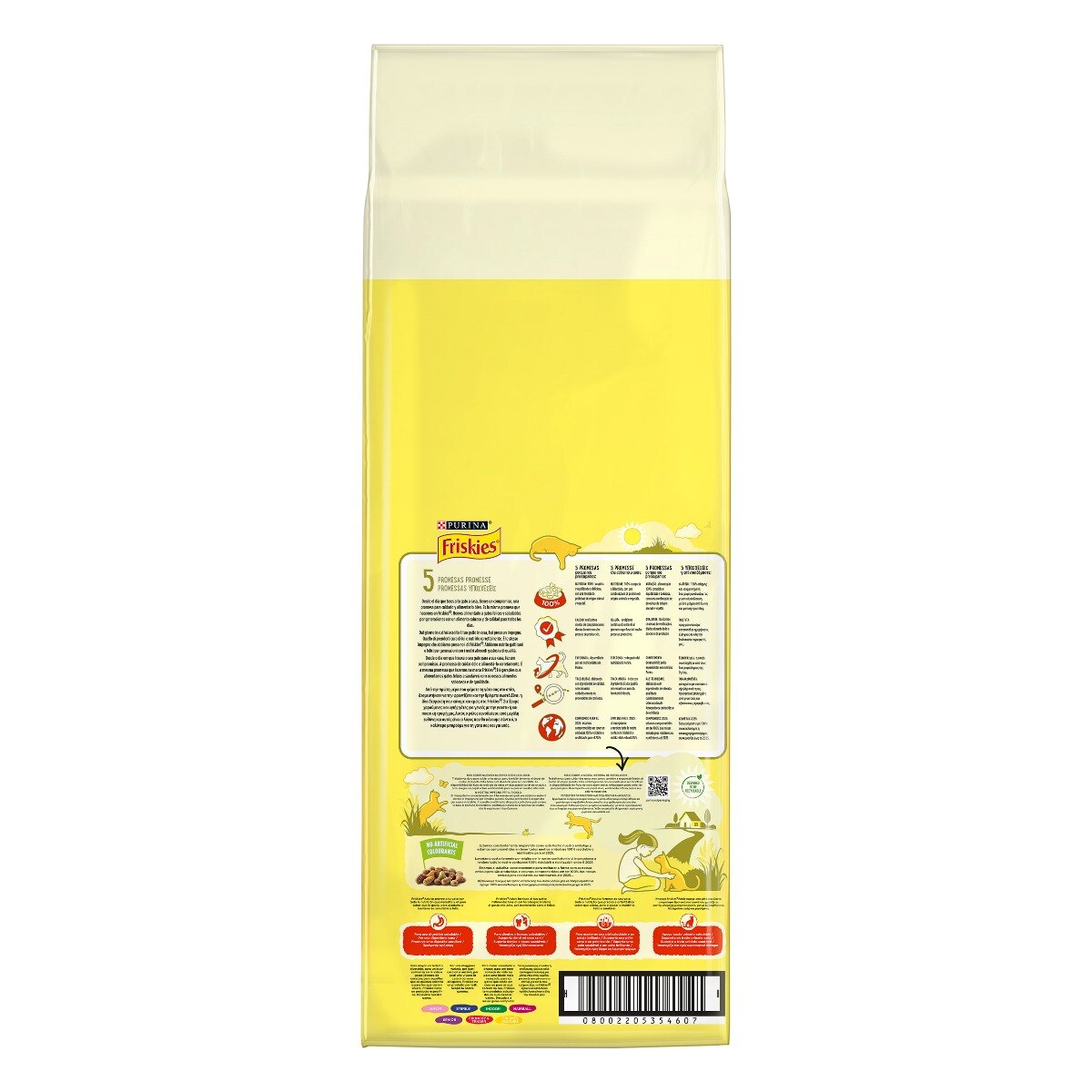 FRISKIES® Gatto Crocchette Adult con un gustoso mix di Manzo e Pollo e con Verdure
