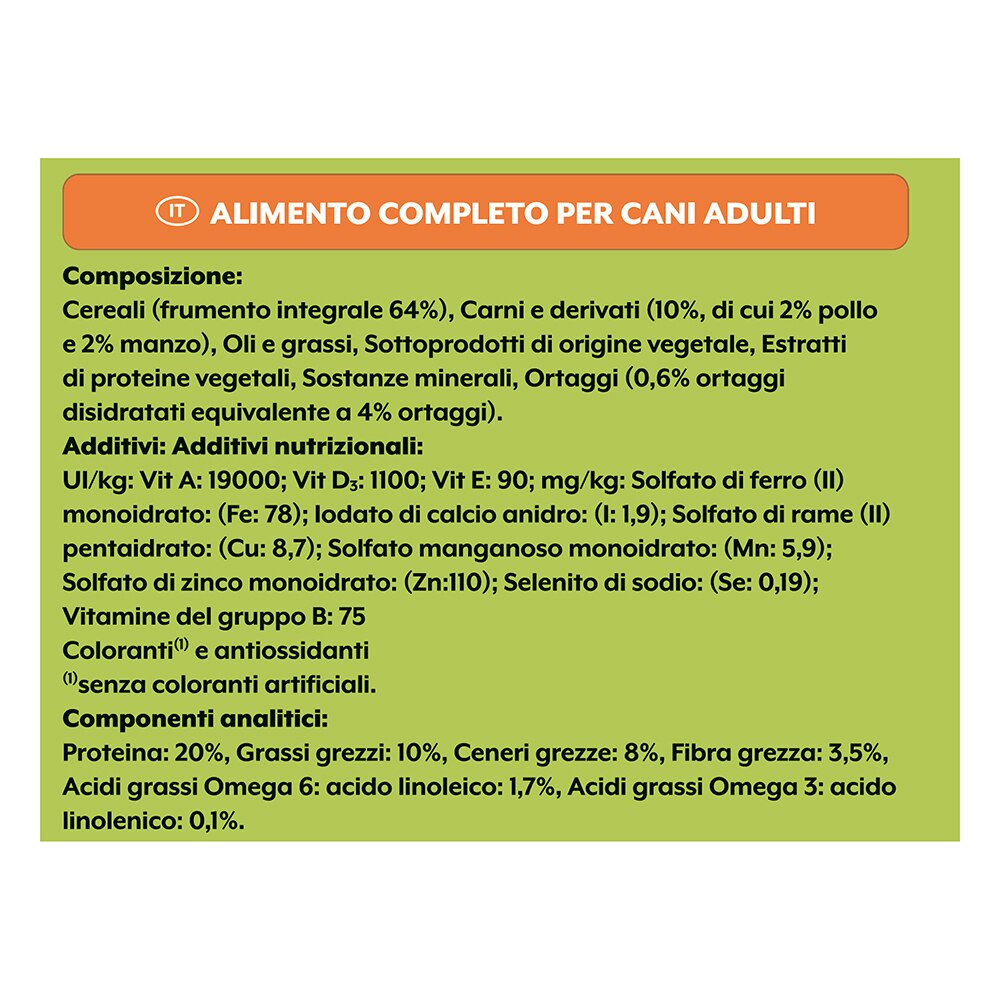 FRISKIES® Cane Crocchette Balance con un gustoso mix di Pollo e Manzo e con Verdure