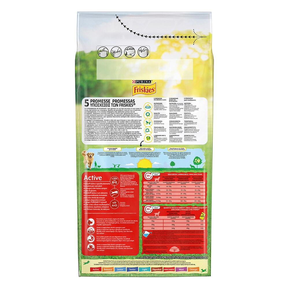FRISKIES® Cane Crocchette Active con Manzo