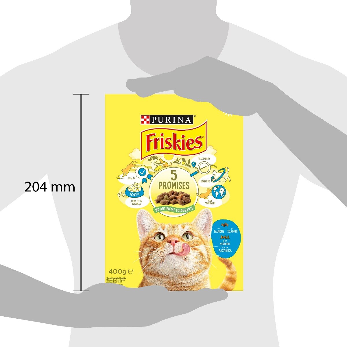 FRISKIES® Gatto Crocchette Adult con Salmone e con Verdure