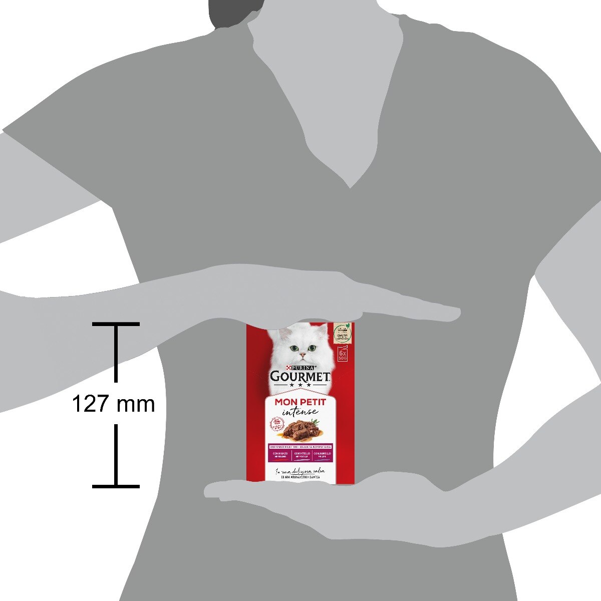 GOURMET® Mon Petit  - Selezione prelibata con Carni (Manzo, Agnello, Vitello) 6x50g