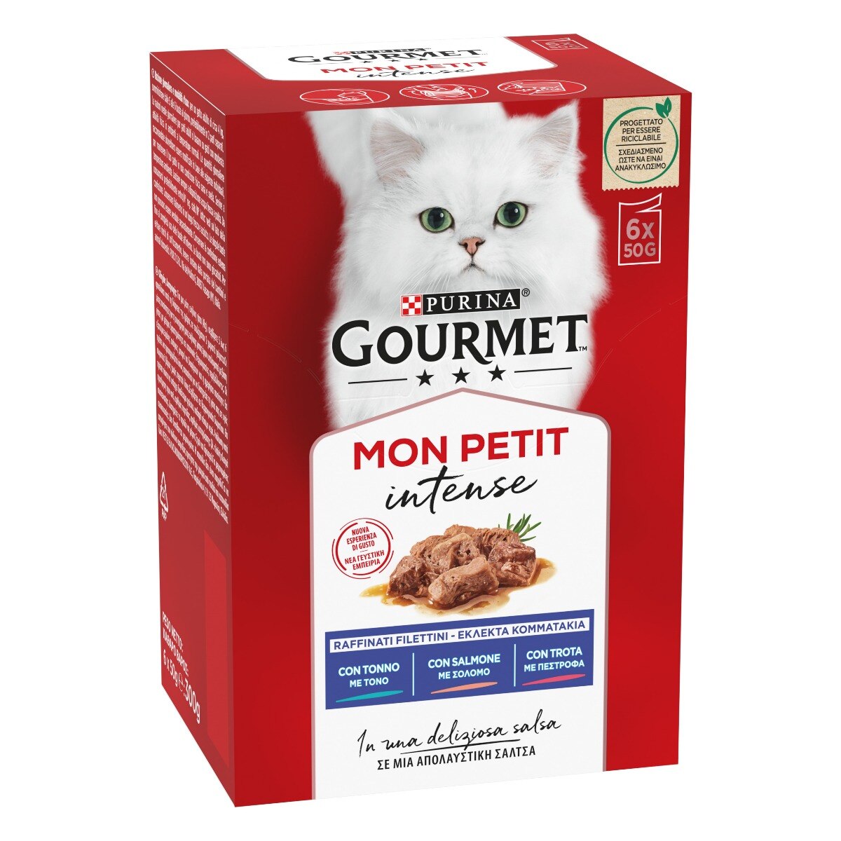 GOURMET® Mon Petit  - Invitanti ricette con Pesce ( Tonno, Salmone, Trota) 6x50g