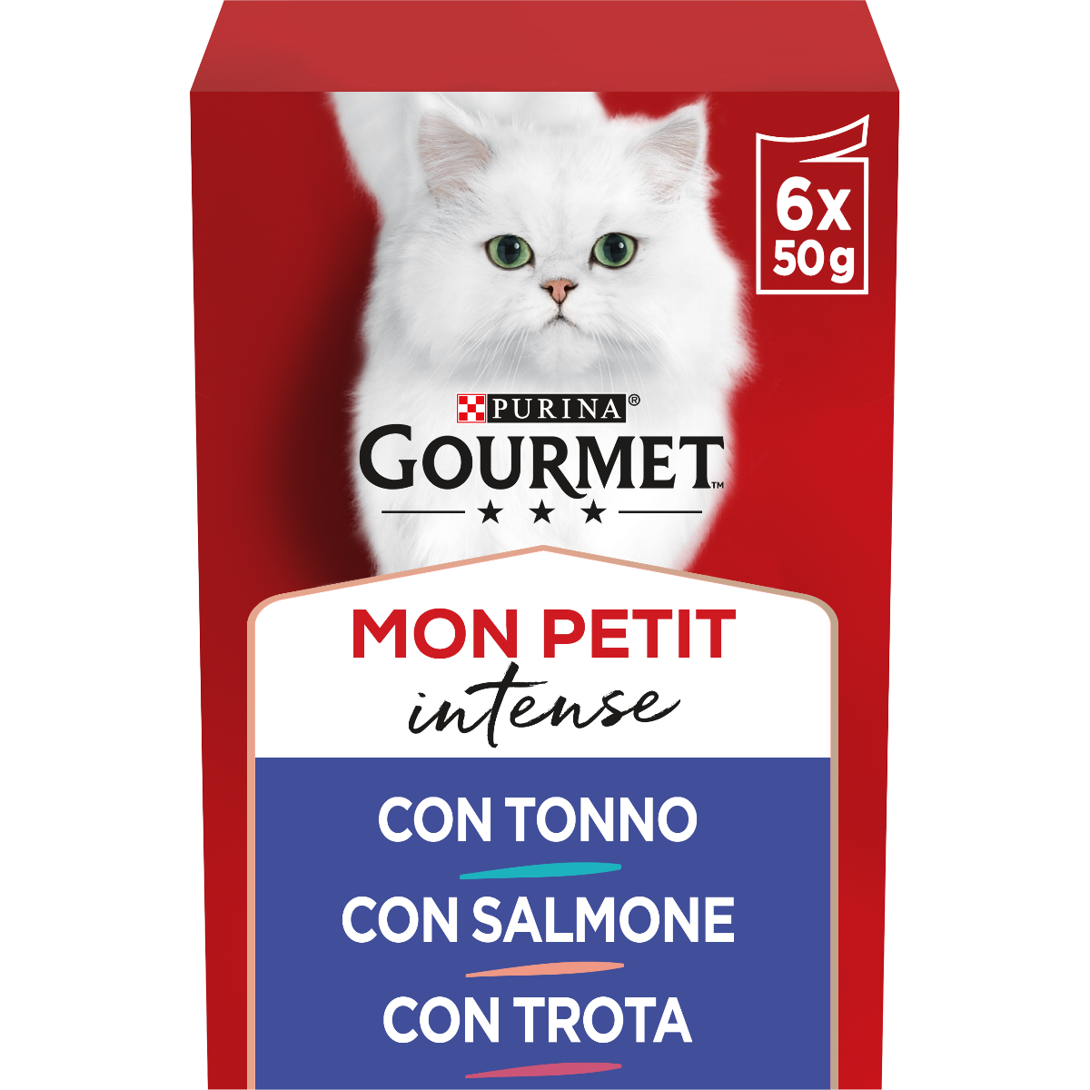 GOURMET® Mon Petit  - Invitanti ricette con Pesce ( Tonno, Salmone, Trota) 6x50g