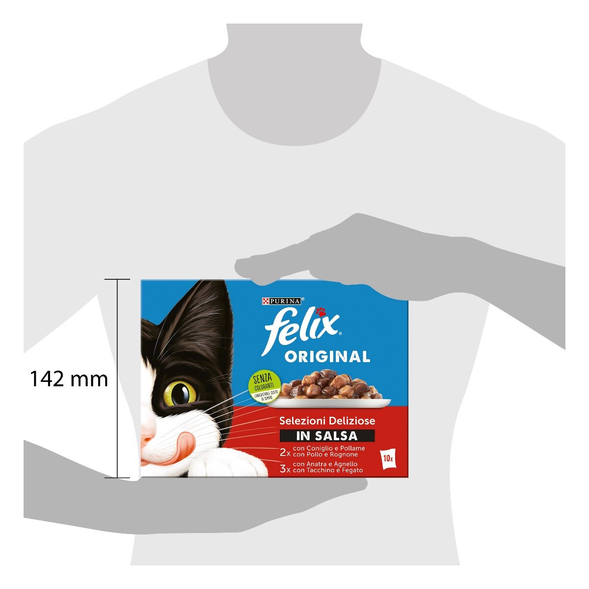 FELIX® Original Selezioni Deliziose in Salsa - (Coniglio&Pollame/Pollo&Rognone/Anatra&Agnello/Tacchino&Fegato)