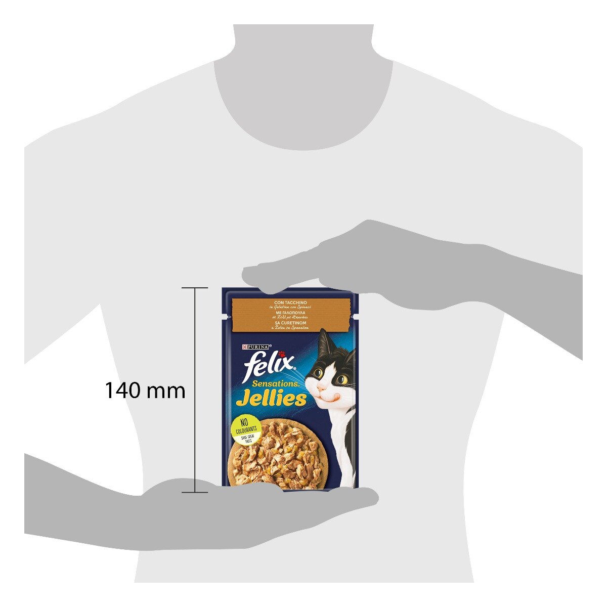 FELIX® Sensations TACCHINO IN GELATINA CON SPINACI 26x85g IT