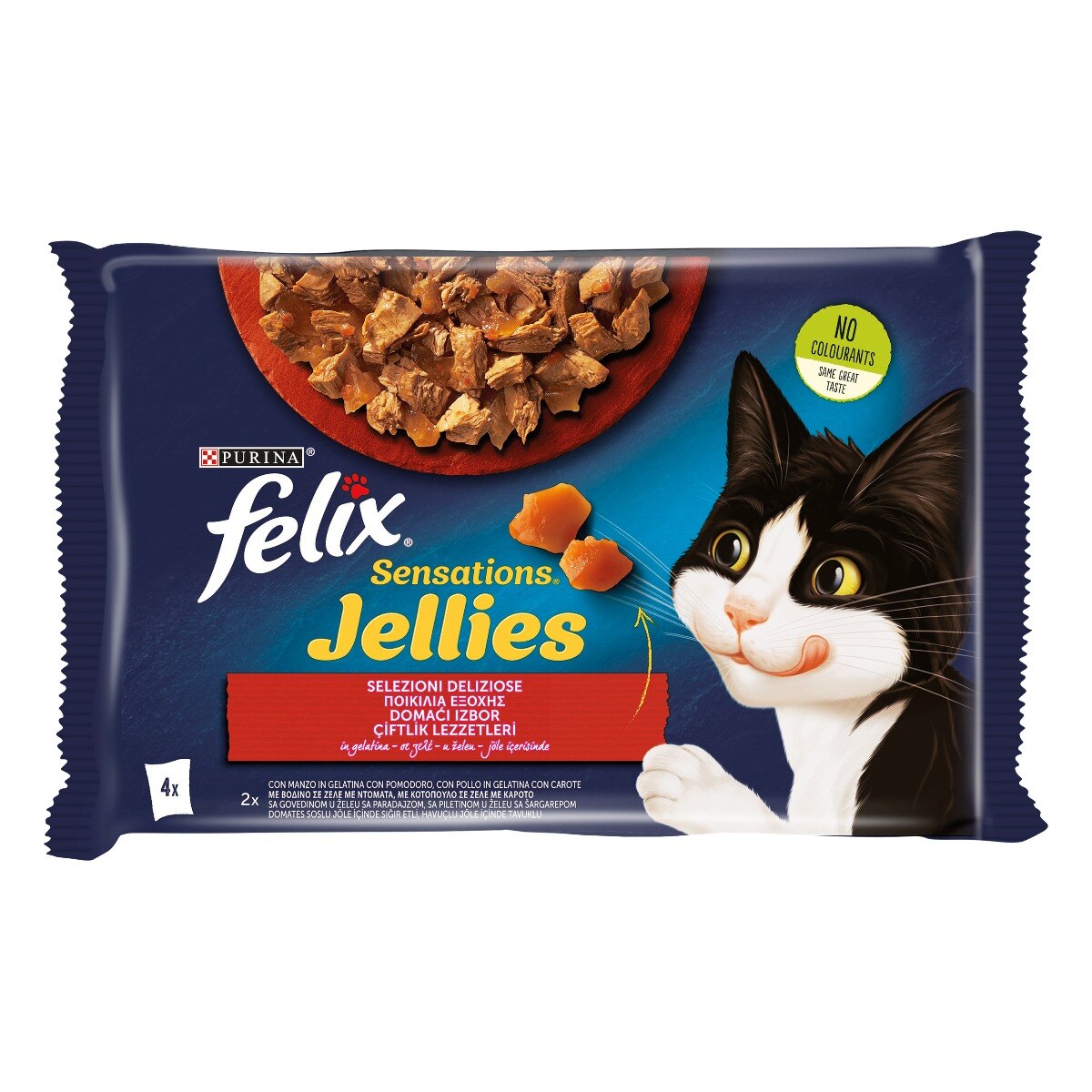 FELIX® Sensations Jellies Selezioni Deliziose - (Manzo&pomodoro/Pollo&Carote)