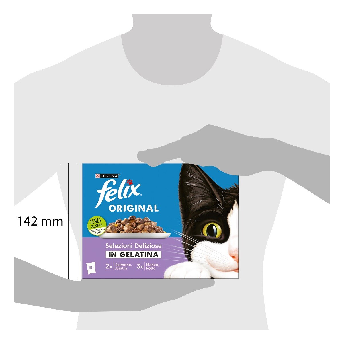 FELIX® Original Selezioni Deliziose in Gelatina - (Manzo/Pollo/Salmone/Anatra)