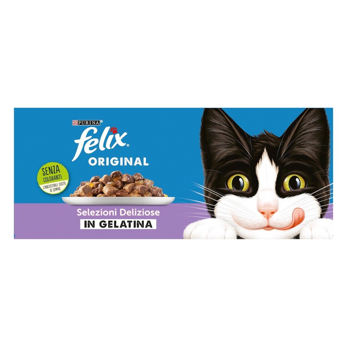 FELIX® Original Selezioni Deliziose in Gelatina - (Manzo/Pollo/Salmone/Anatra)