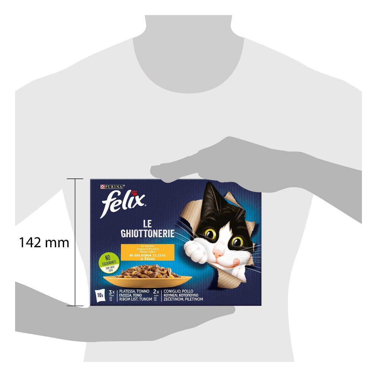 FELIX® Ghiottonerie Le varietà - (Platessa/tonno/coniglio/pollo)