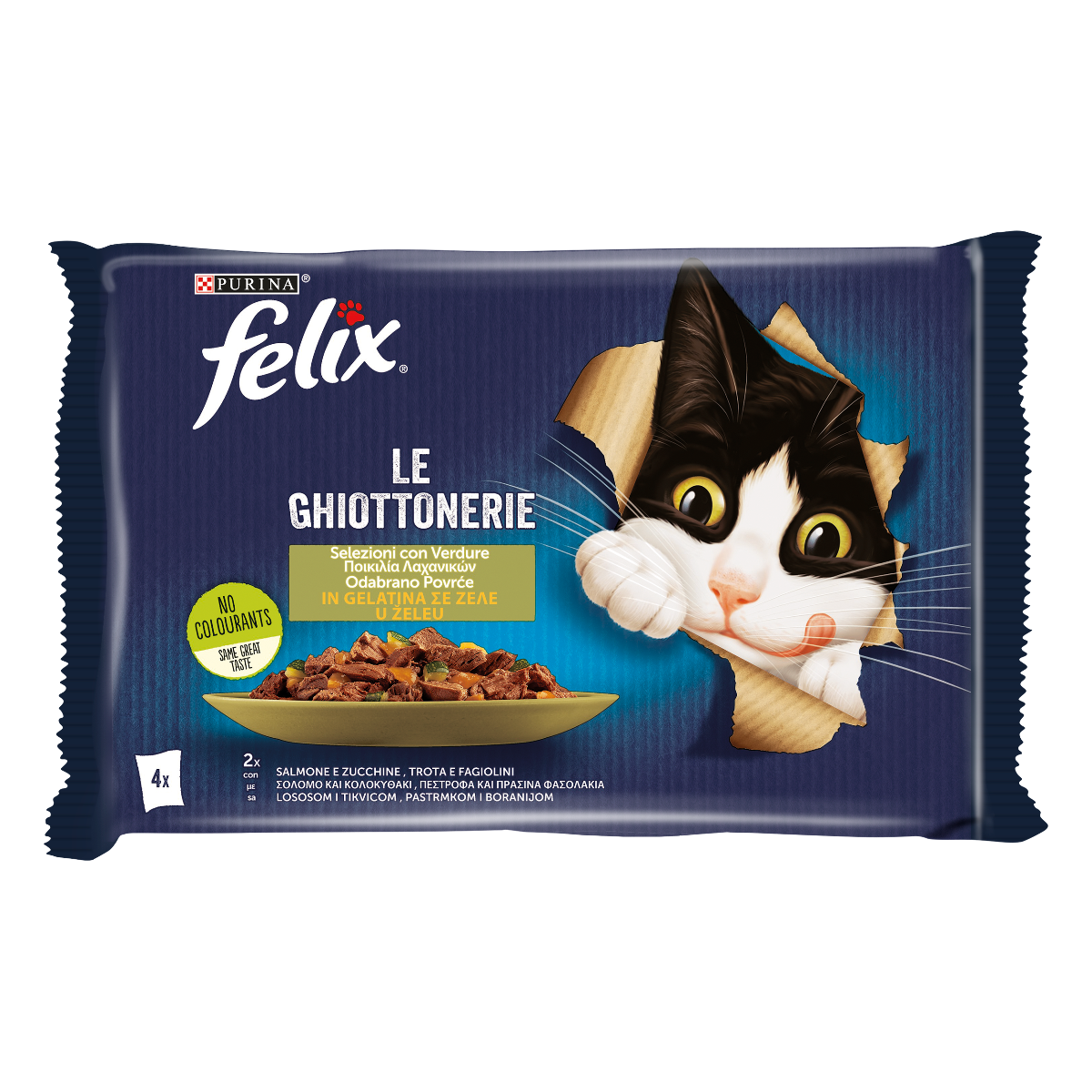 FELIX® Ghiottonerie Selezioni Con verdure - (Salmone & Zucchine/Trota & Fagiolini)