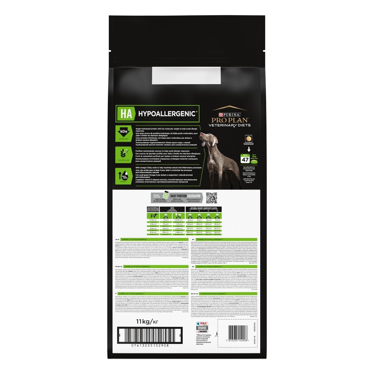 purina ha hypoallergenic 11 kg cane