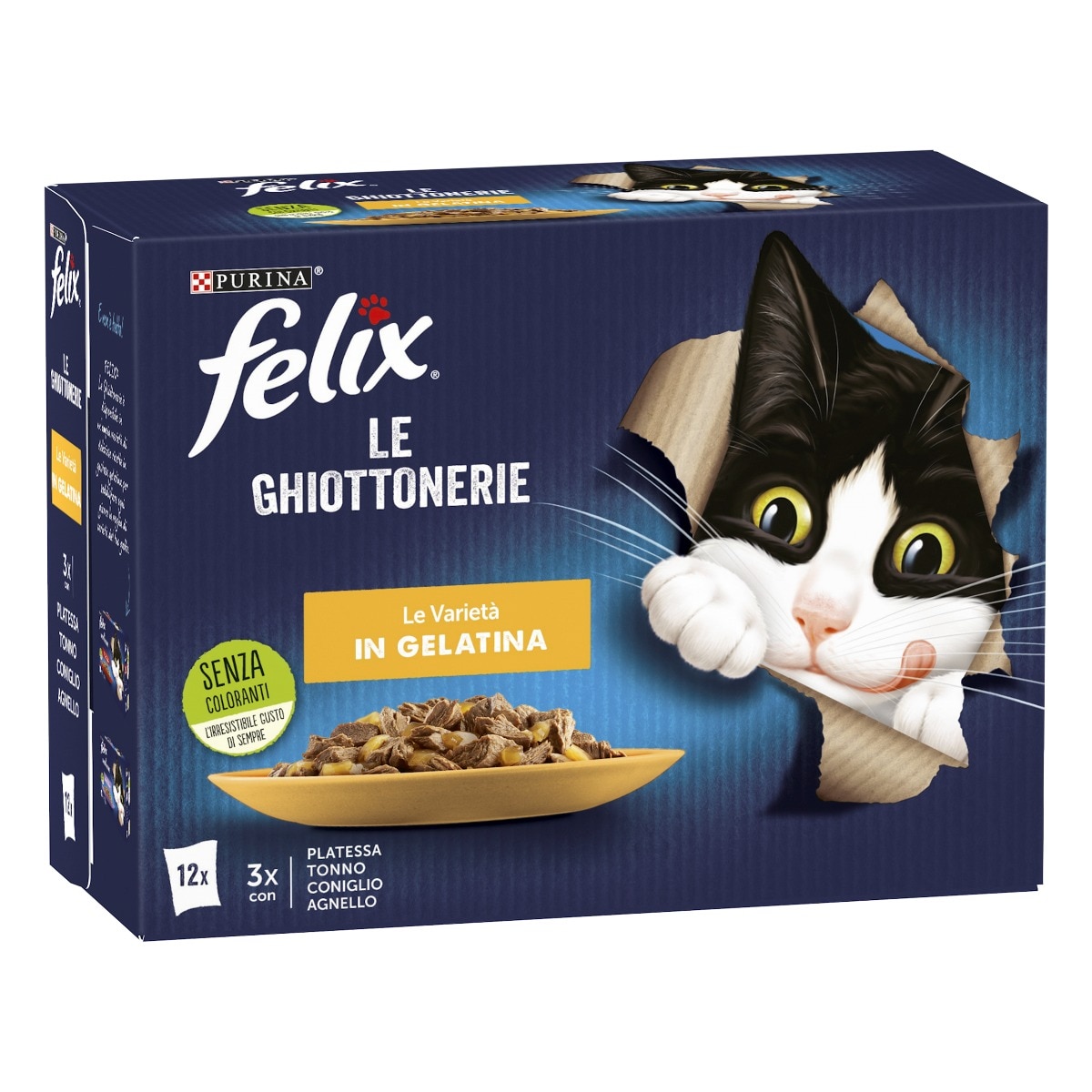 FELIX® Le Ghiottonerie Le varietà - (Platessa/tonno/coniglio/agnello)