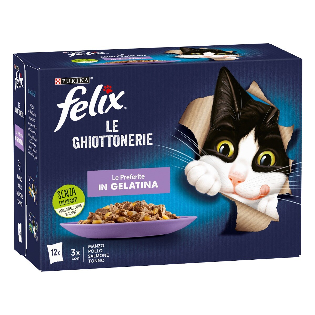 FELIX® Le Ghiottonerie Le Preferite - (Manzo/Pollo/Salmone/Tonno)