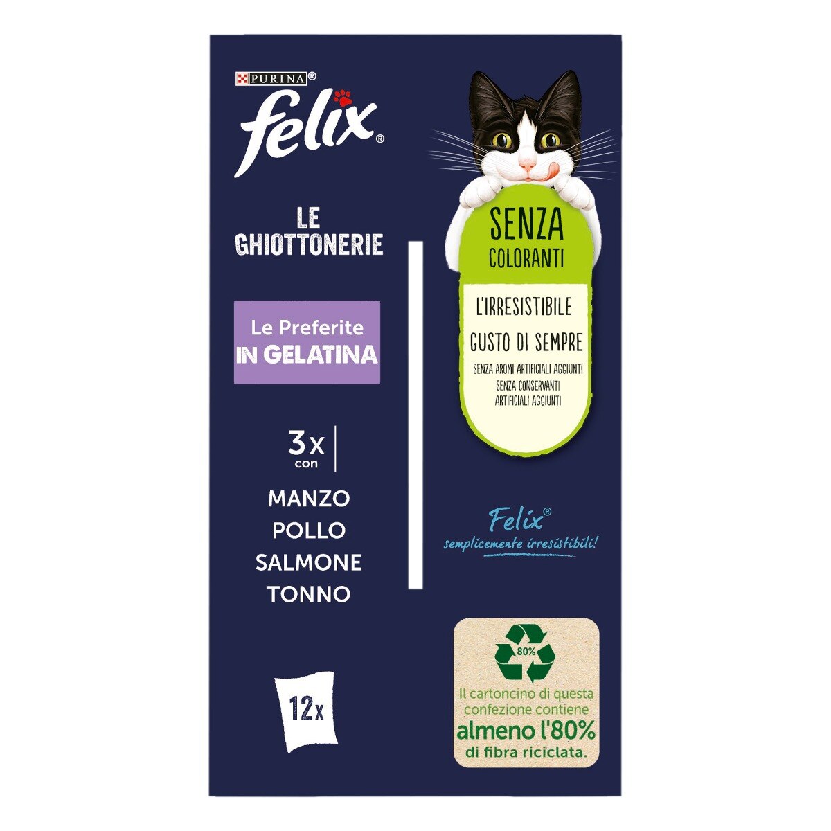 FELIX® Le Ghiottonerie Le Preferite - (Manzo/Pollo/Salmone/Tonno)