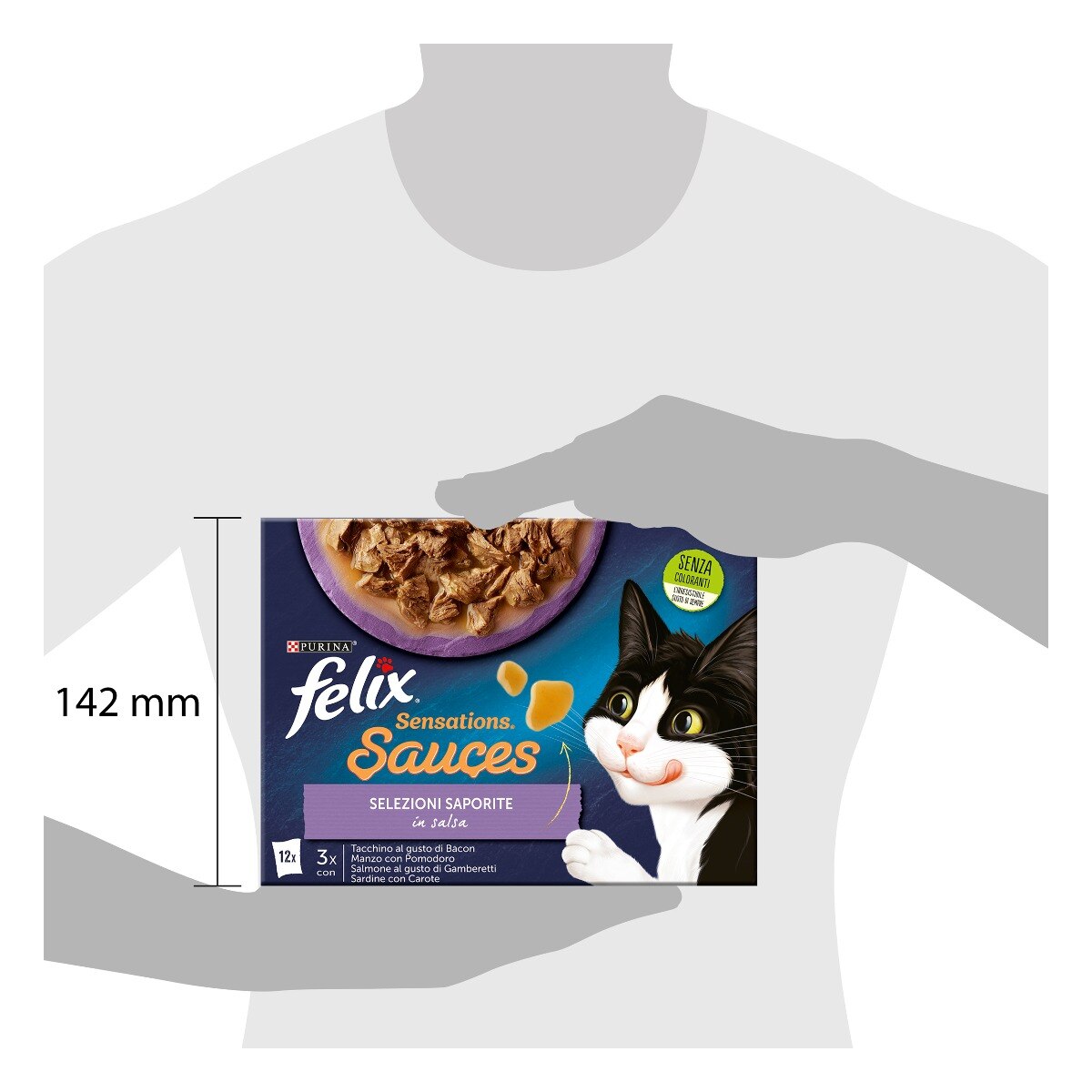 FELIX® Sensations Sauces Selezioni Saporite - (tacchino&bacon/Manzo&Pomodoro/Salmone&gamberetti/Sardine&carote)