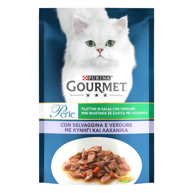 GOURMET GOURMET PERLE Filettini Salsa Verdure e Vitello | Purinashop 85 g