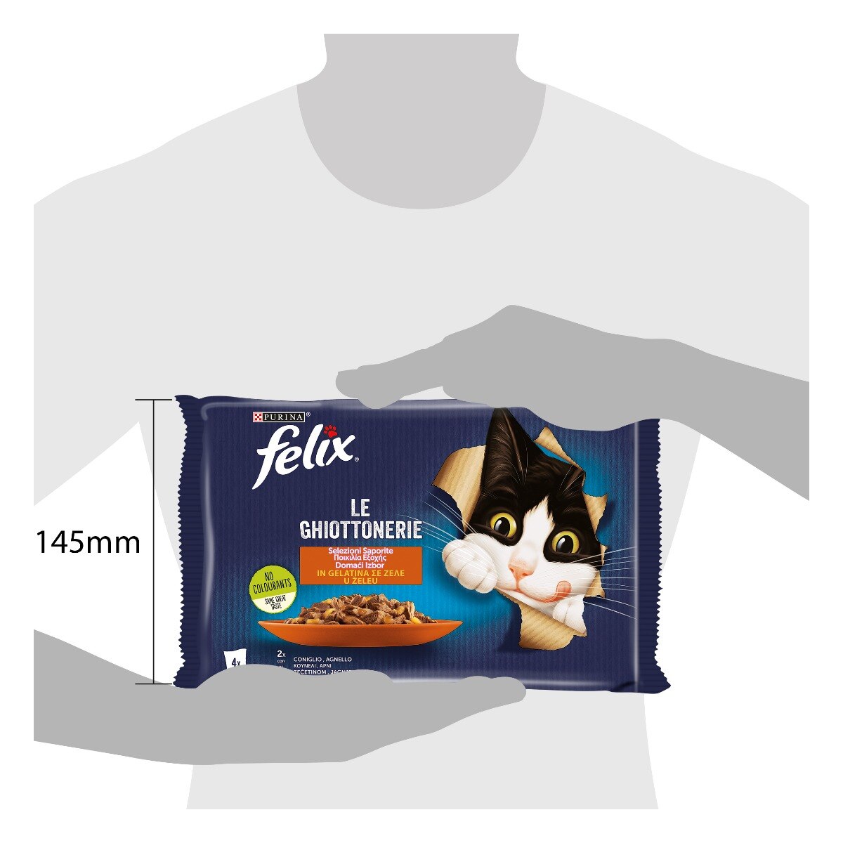 FELIX® Le GHIOTTONERIE Gatto con Coniglio e con Agnello