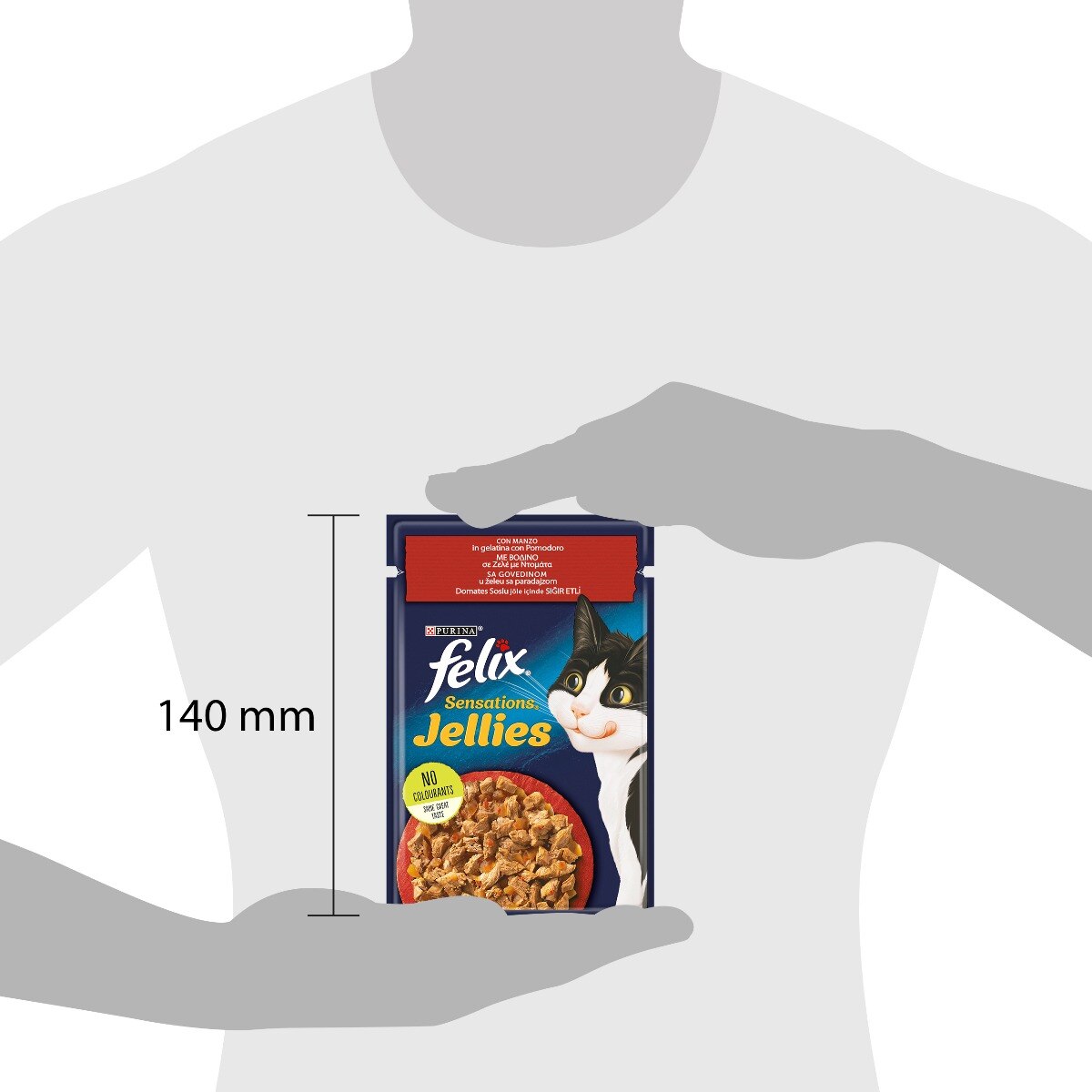FELIX® Sensations MANZO IN GELATINA CON POMODORO 26x85g IT