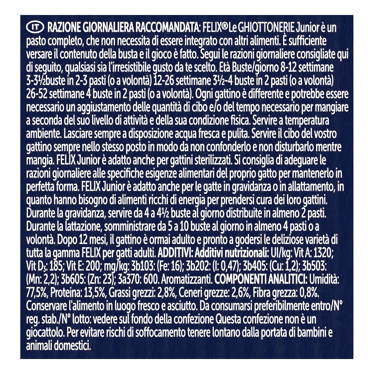 FELIX® Le GHIOTTONERIE Gatto Junior con Manzo e con Pollo
