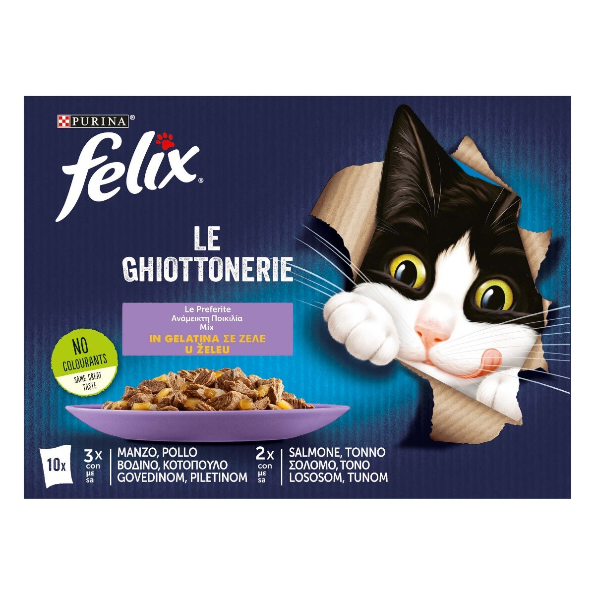 FELIX® Ghiottonerie Le Preferite - (Manzo/Pollo/Salmone/Tonno)