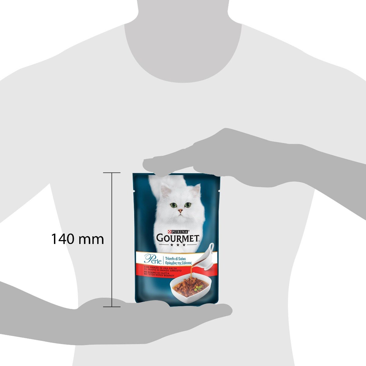 GOURMET® Perle Trionfo di Salsa Gatto con Manzo