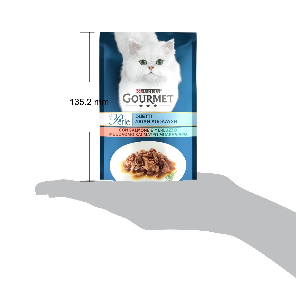 GOURMET® Perle Gatto Duetti con Salmone e Merluzzo