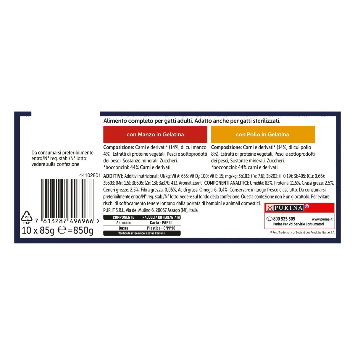 FELIX® Ghiottonerie Selezioni Deliziose - (Manzo/Pollo)
