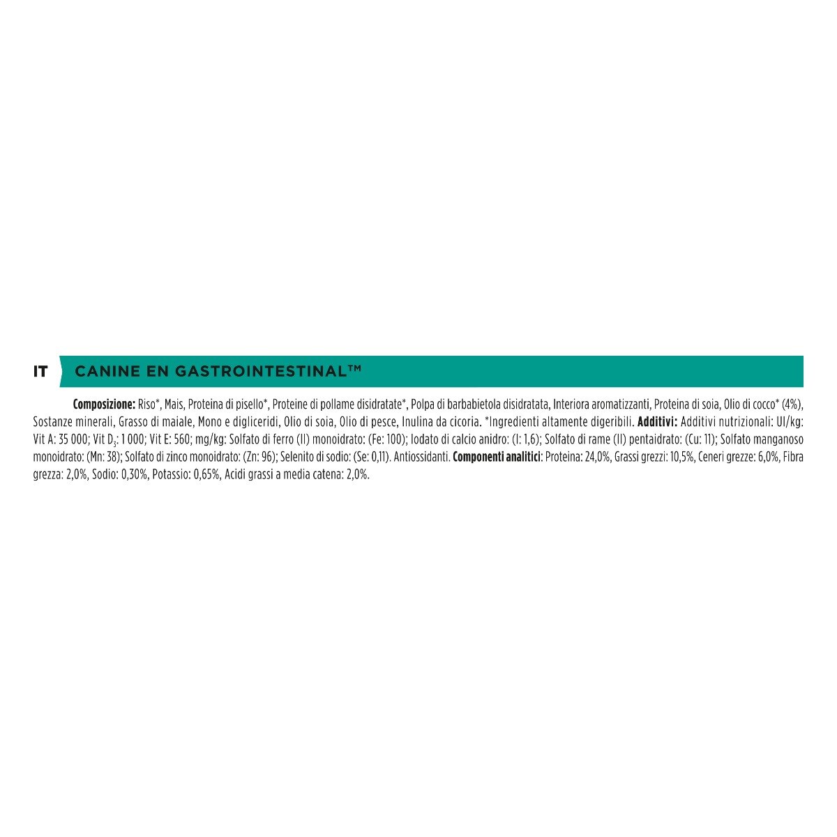 PURINA PRO PLAN® VETERINARY DIETS secco cane EN Gastrointestinal