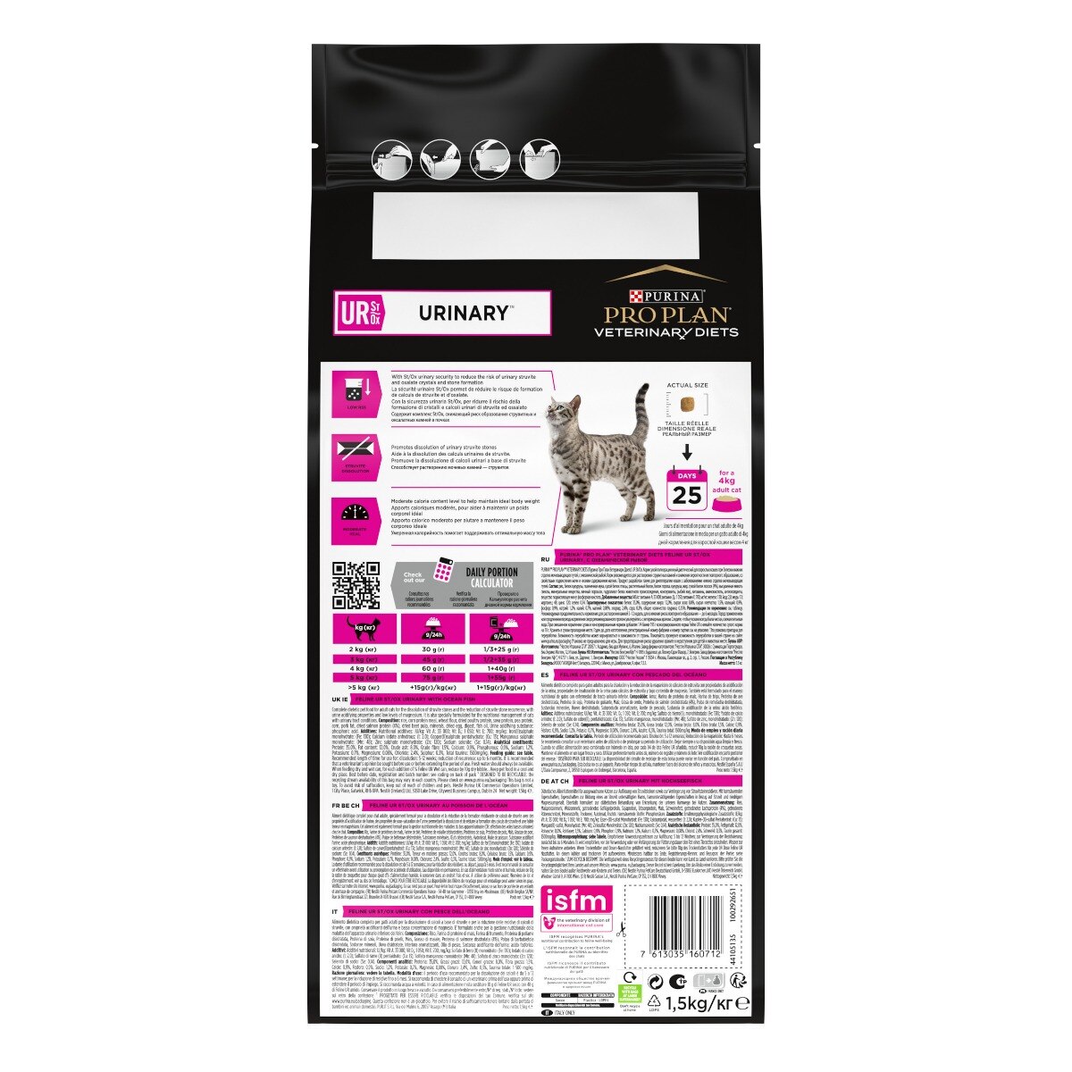 PURINA PRO PLAN® VETERINARY DIETS secco gatto UR Urinary St/Ox con Pesce dell'oceano