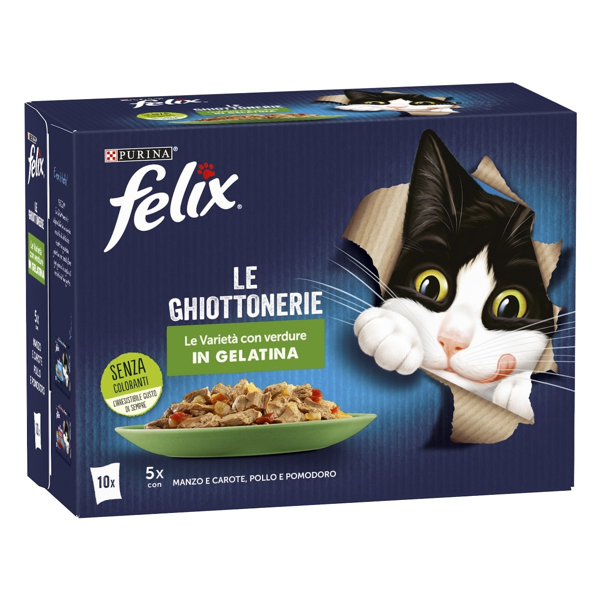 FELIX® Ghiottonerie Le Varietà con Verdure - (Manzo & Carote/Pollo & Pomodoro)