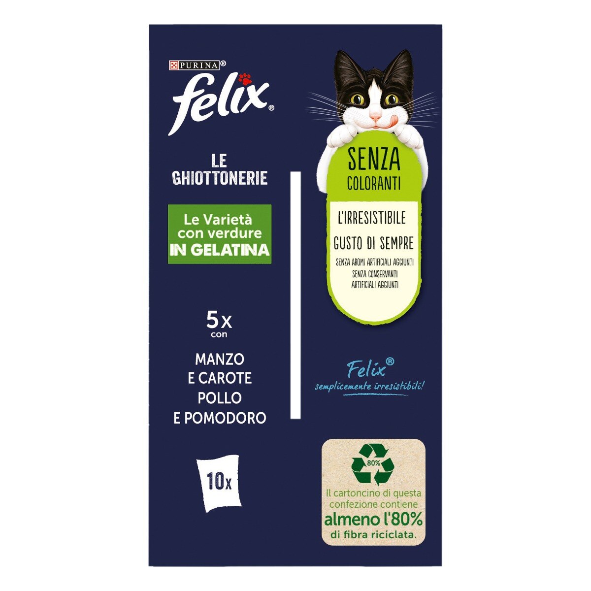 FELIX® Ghiottonerie Le Varietà con Verdure - (Manzo & Carote/Pollo & Pomodoro)