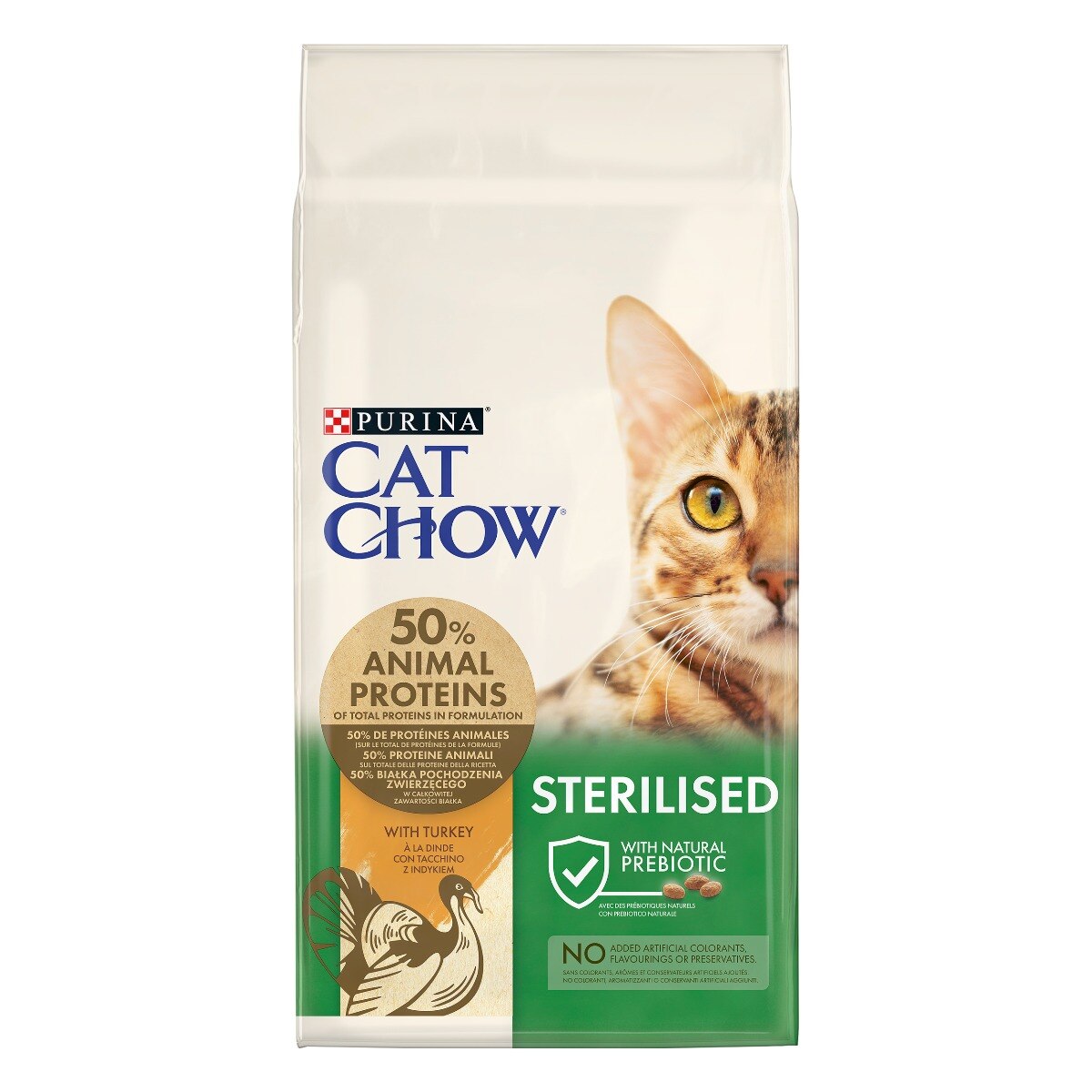 Cat Chow® Sterilised Gatto Crocchette ricco in Tacchino