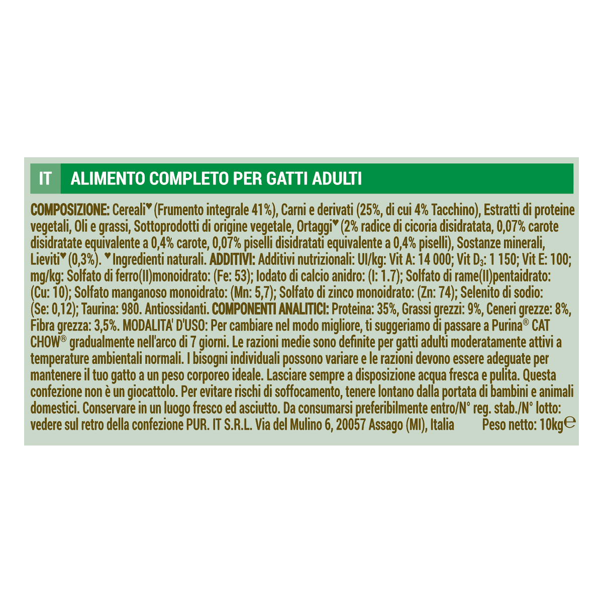 Cat Chow® Sterilised Gatto Crocchette ricco in Tacchino