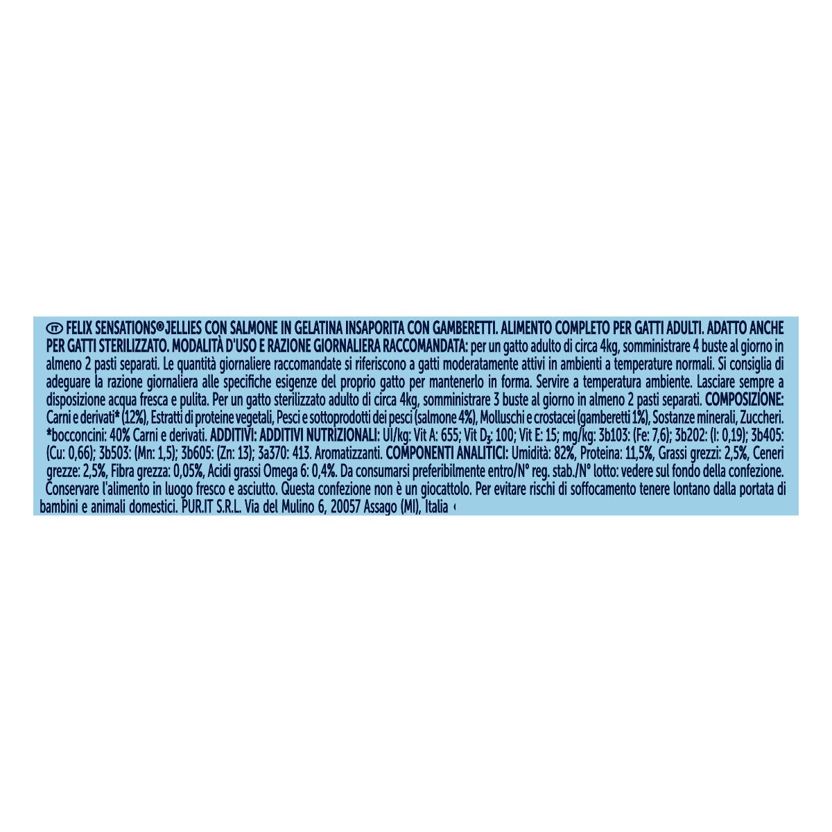 FELIX® Sensations SALMONE IN GELATINA CON GAMBERETTI 26x85gIT