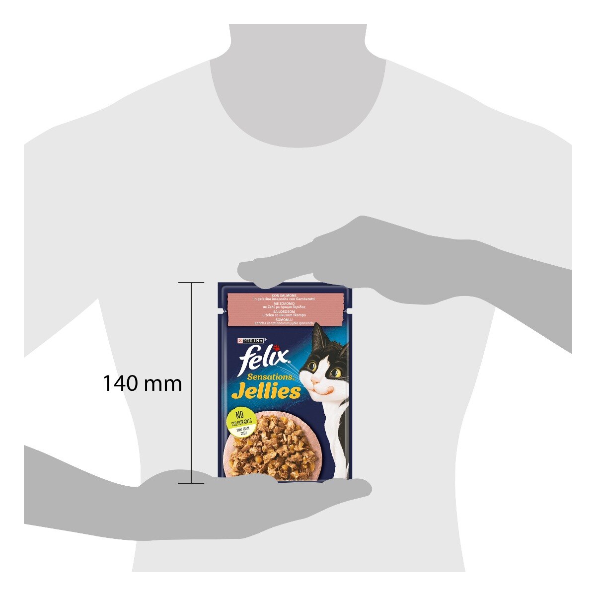 FELIX® Sensations SALMONE IN GELATINA CON GAMBERETTI 26x85gIT