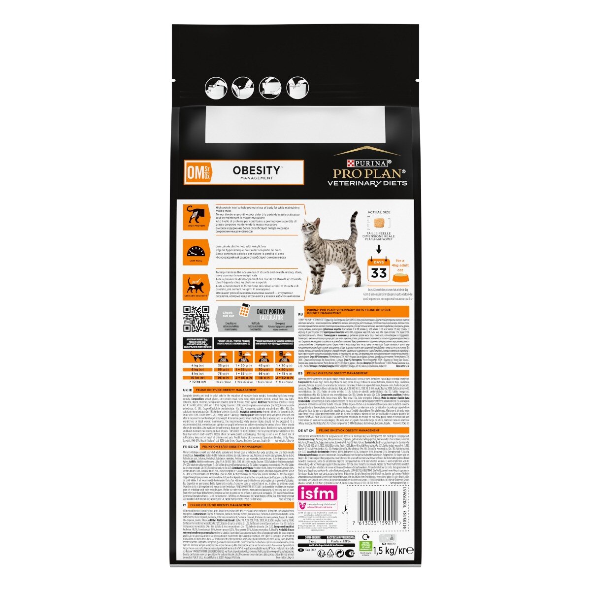 PURINA PRO PLAN® VETERINARY DIETS secco gatto OM Obesity Management St/Ox