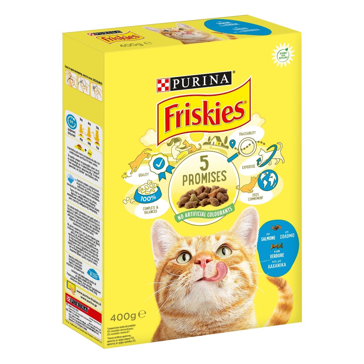 FRISKIES® Gatto Crocchette Adult con Salmone e con Verdure