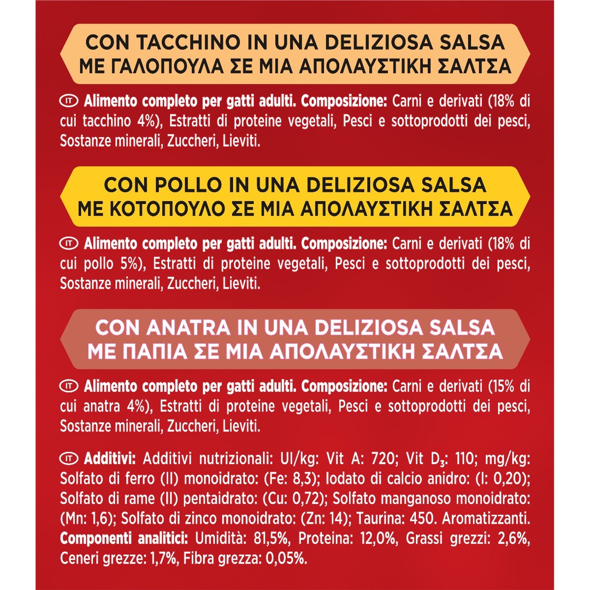 GOURMET® Mon Petit  - Scelta deliziosa con Carni Delicate (Anatra, Pollo, Tacchino) 6x50g
