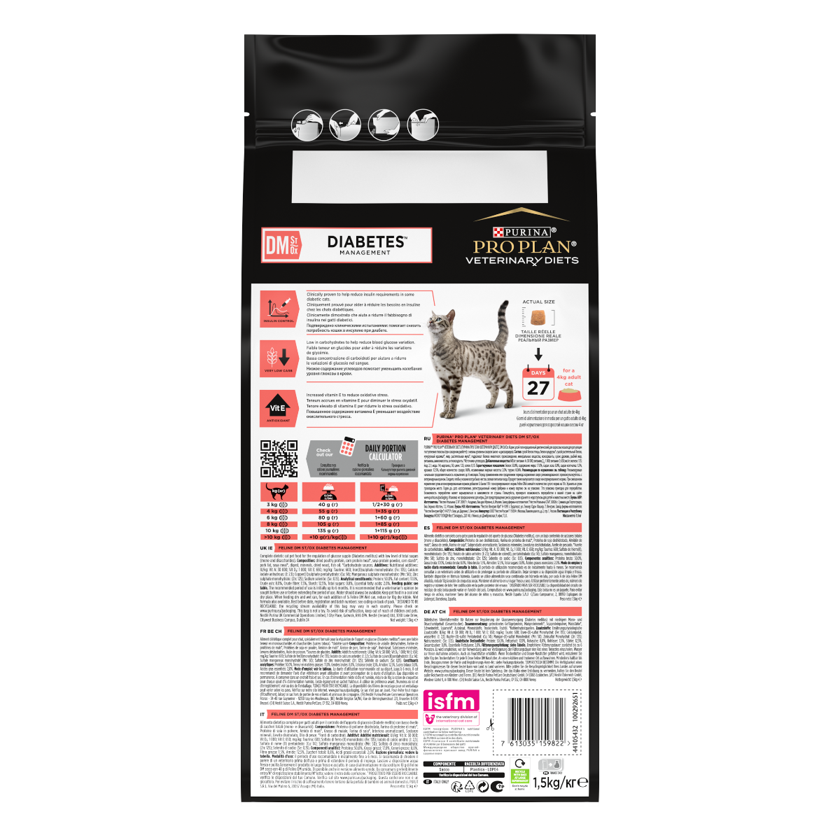 PURINA PRO PLAN® VETERINARY DIETS secco gatto DM Diabetes Management St/Ox