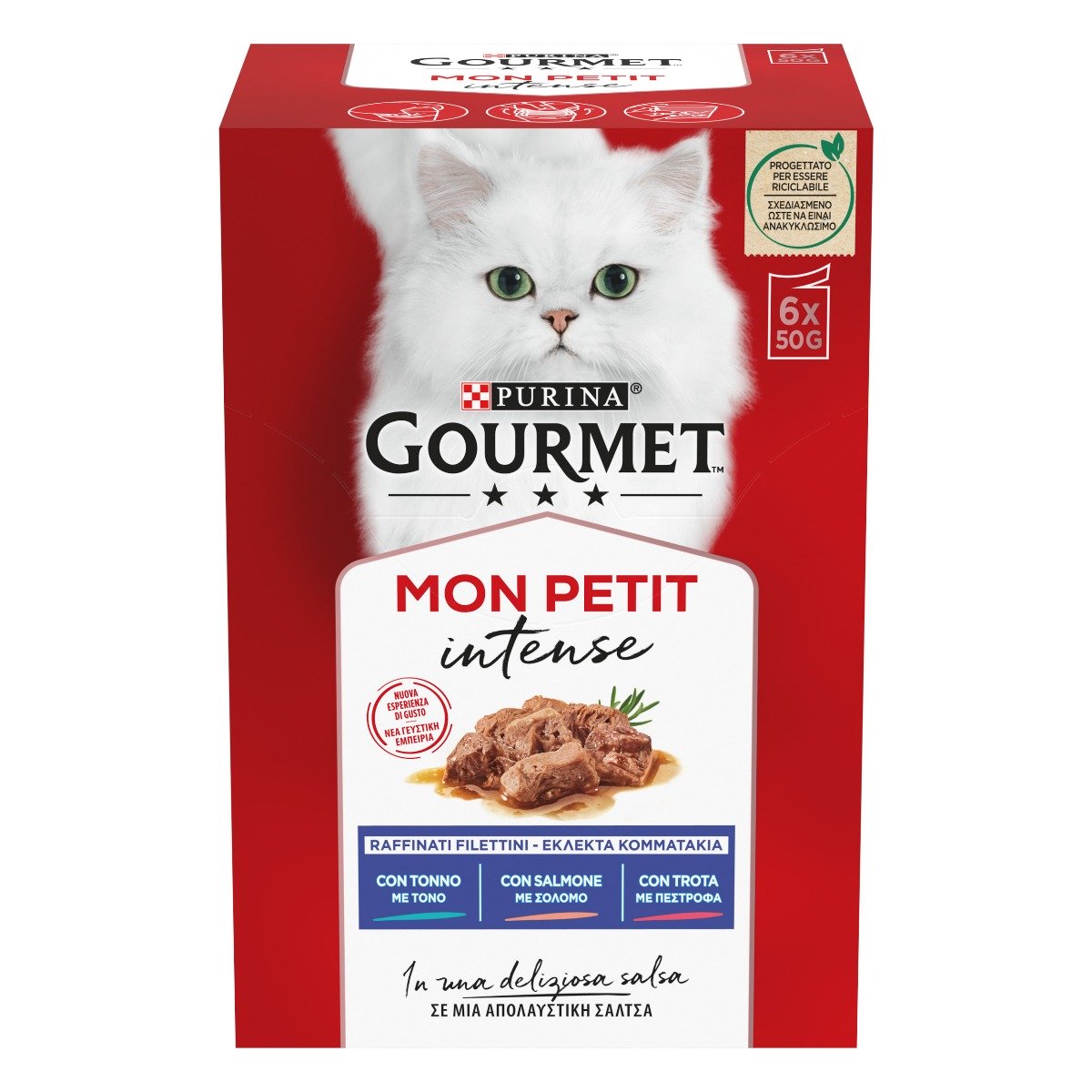 GOURMET® Mon Petit  - Invitanti ricette con Pesce ( Tonno, Salmone, Trota) 6x50g