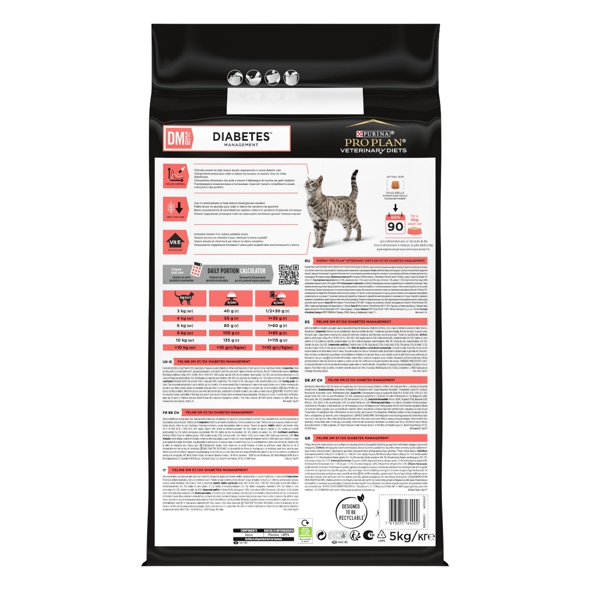PURINA PRO PLAN® VETERINARY DIETS secco gatto DM Diabetes Management St/Ox