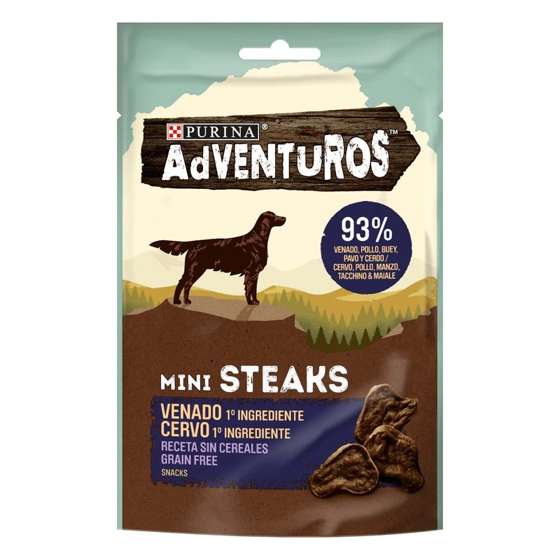 Adventuros High Meat Mini Steaks Cervo | PURINA Shop 70 g
