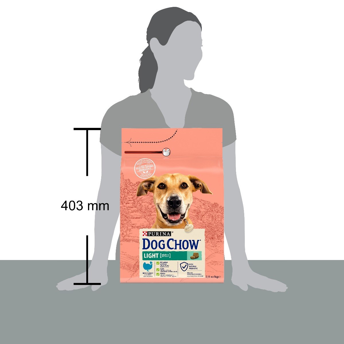 TONUS DOG CHOW Adult Light Crocchette con Tacchino 2 5kg Purinashop