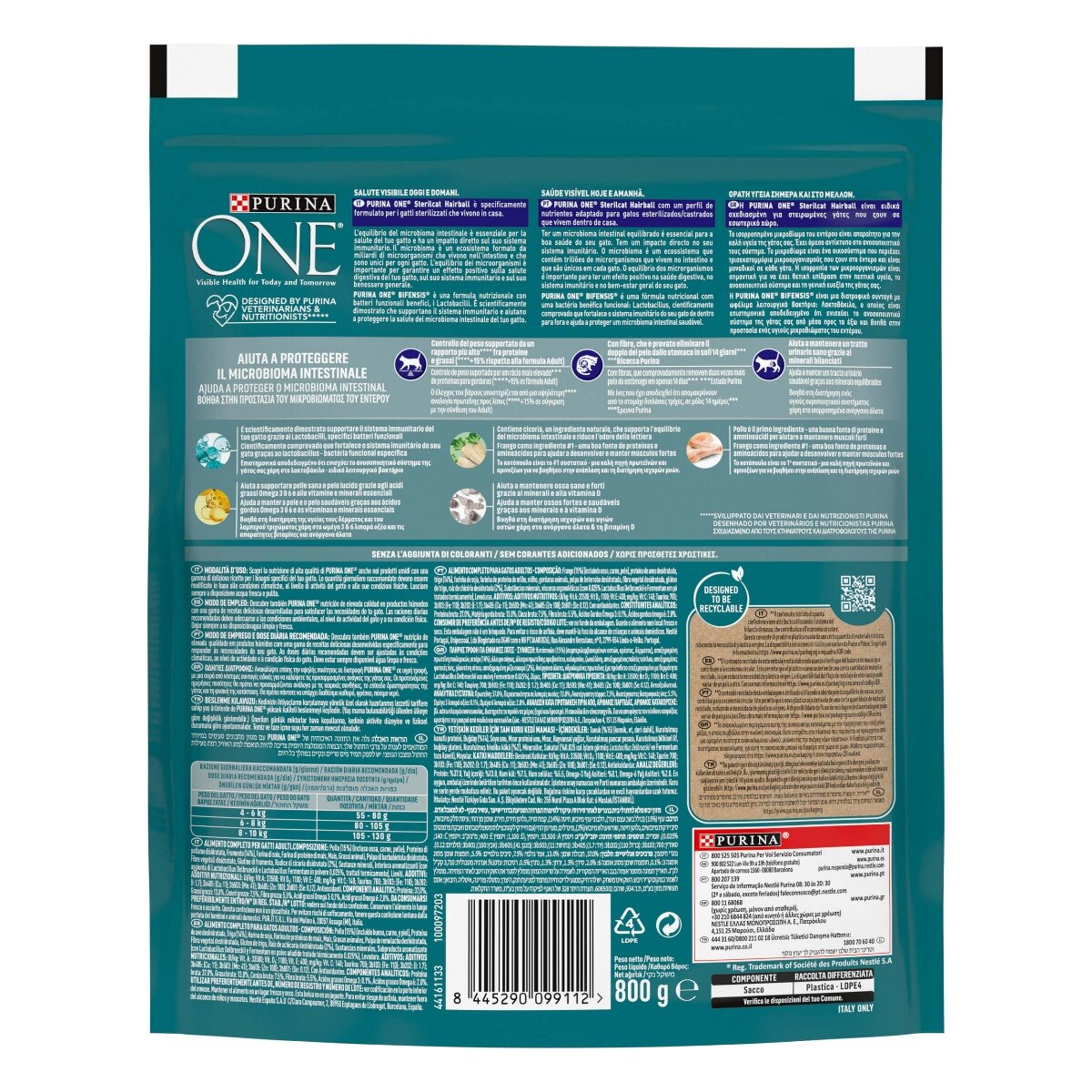 PURINA ONE® Sterilcat Hairball, Ricco in Pollo