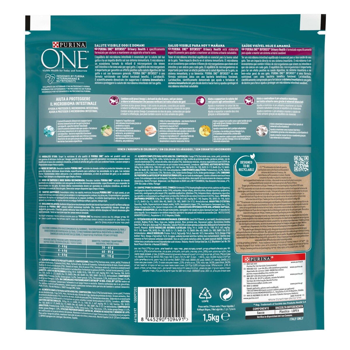 PURINA ONE® Urinary Care, Ricco in Pollo
