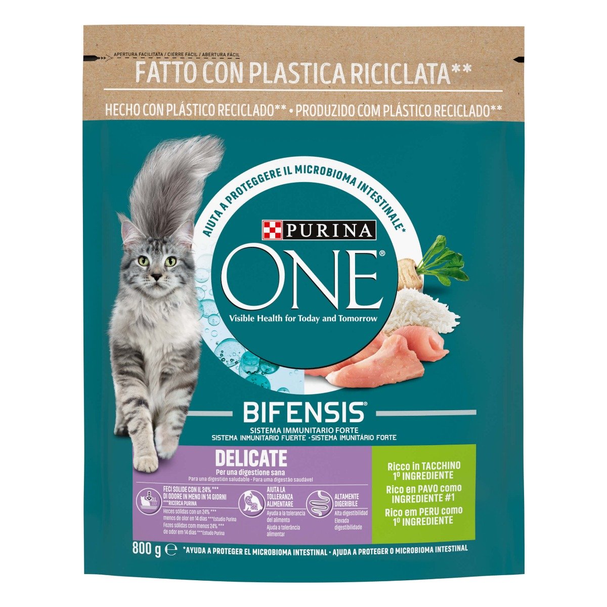 PURINA ONE® Delicate, Ricco in Tacchino selezionato
