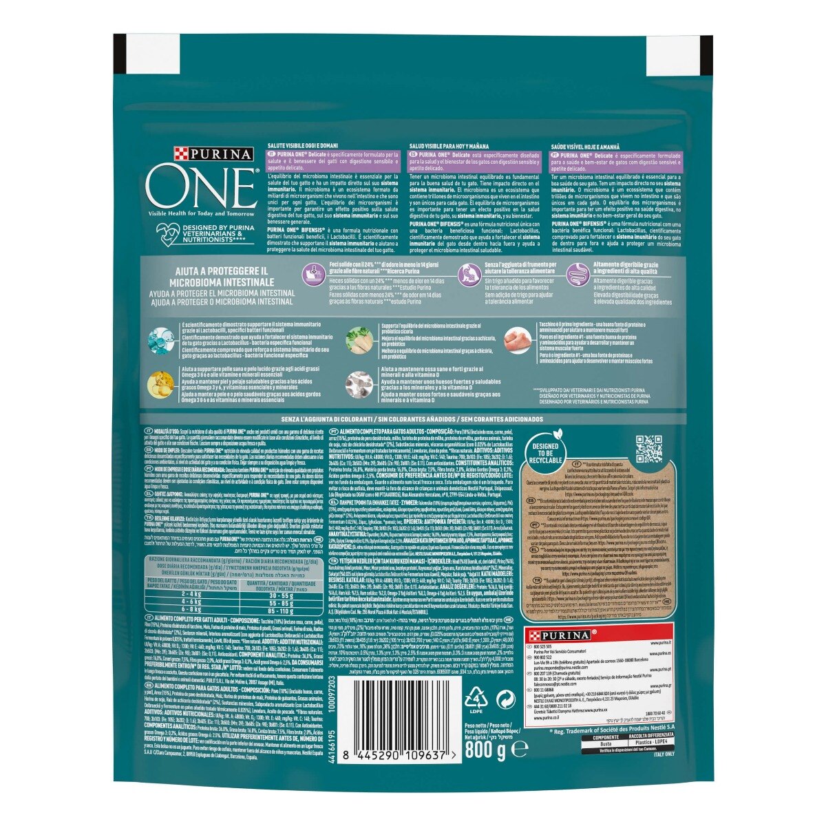 PURINA ONE® Delicate, Ricco in Tacchino selezionato