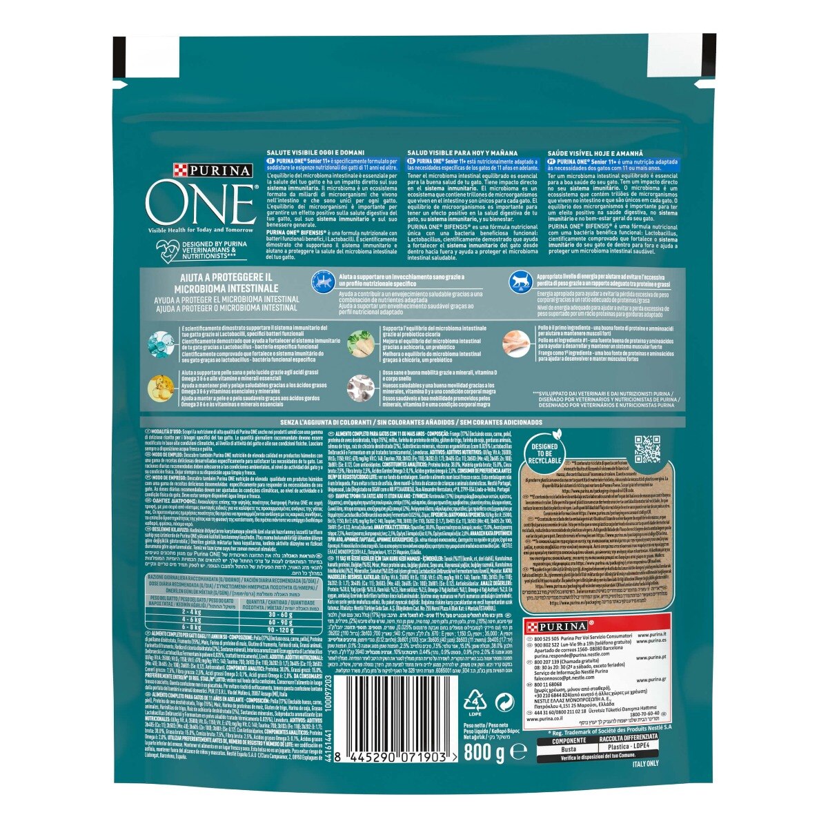 PURINA ONE® ® Senior 11+, Ricco in Pollo
