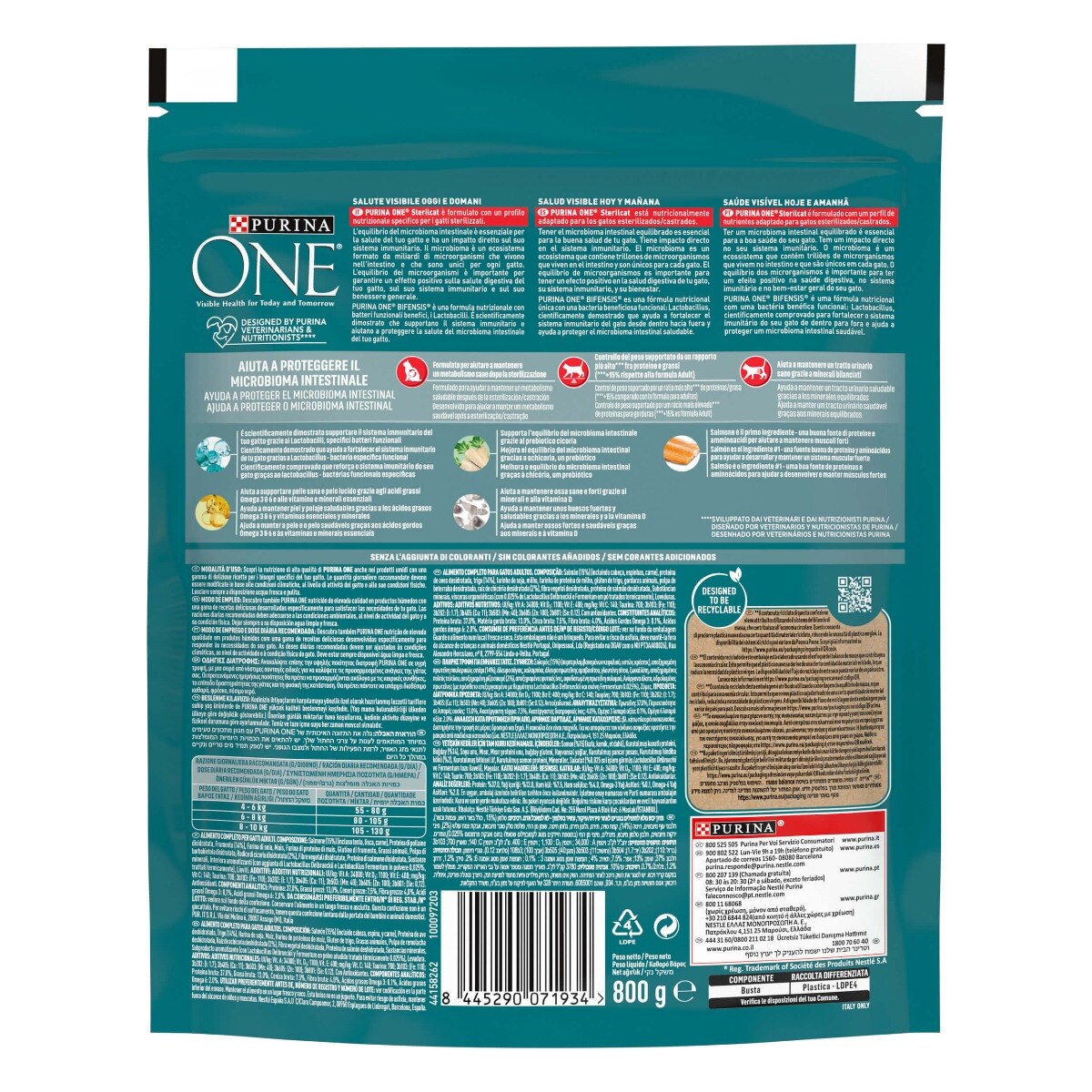 PURINA ONE® Sterilcat, Ricco in&nbsp;Salmone